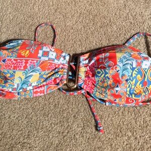 Colorful Patterned Bikini Top
